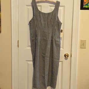 Expo Women's Black & White Houndstooth Dress Size 14